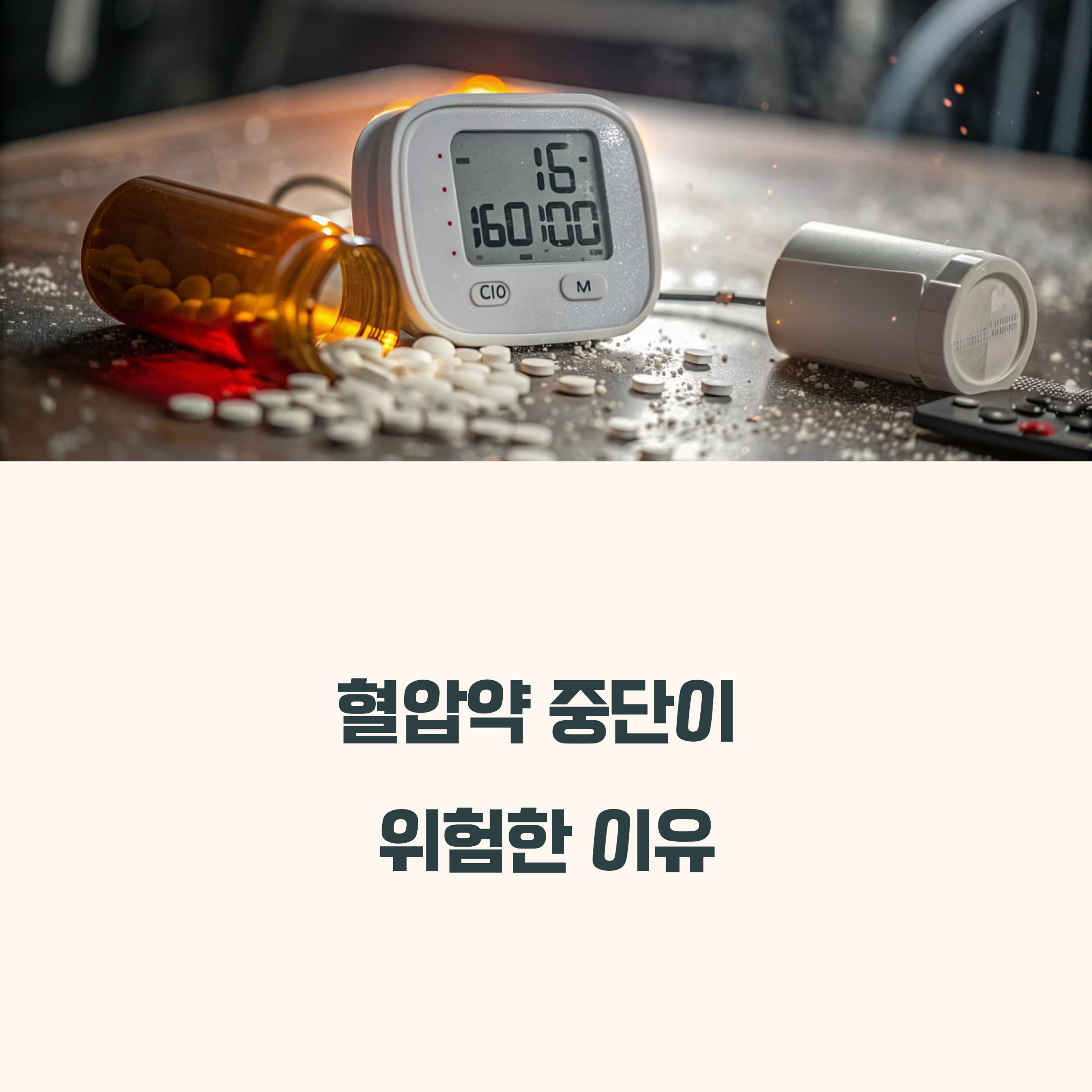혈압약 중단이 위험한 이유