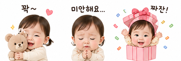 아기 이모티콘 만들기