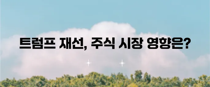 트럼프 대통령의 재선이 이루어질 경우 미국 주식 시장은 어떻게 될까 예상해 보자.
