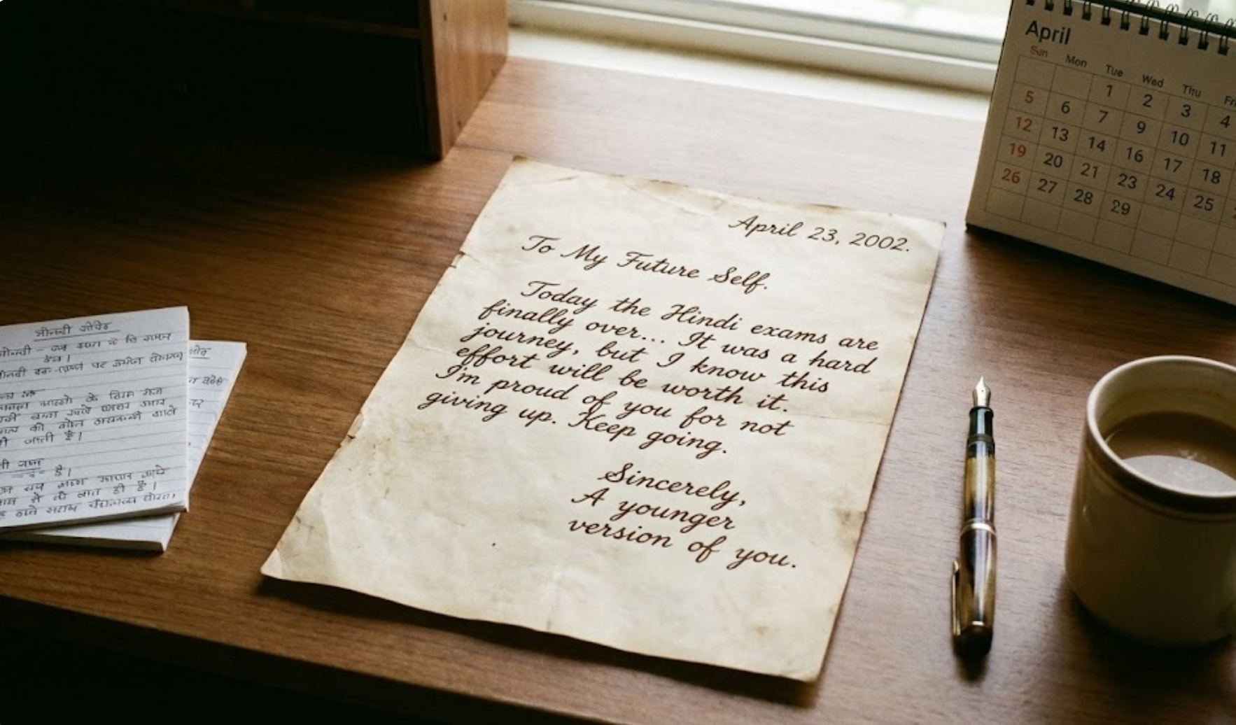 아마 이 편지가 과거로 갔다면, 이런 답장을 쓰고 있겠죠?