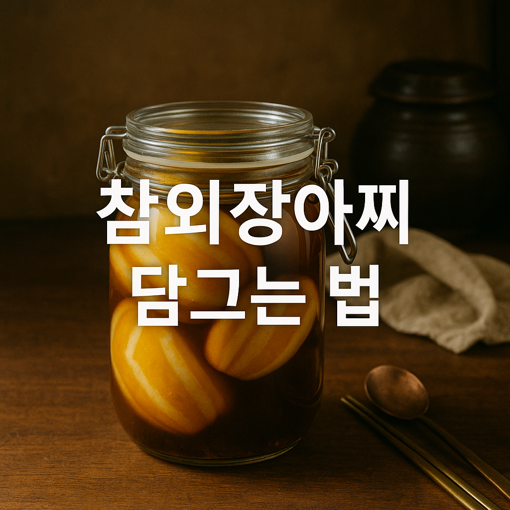 참외장아찌 담그는 법