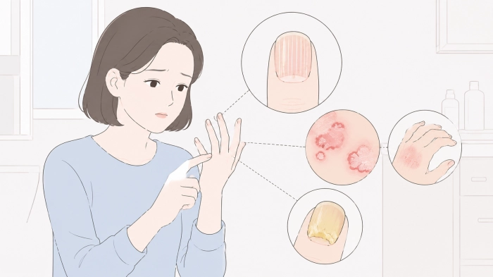 손톱에 세로줄이 생기는 이유