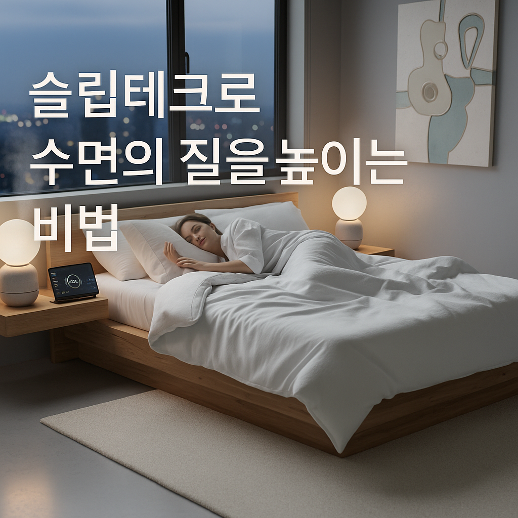 슬립테크로 수면의 질을 높이는 비법