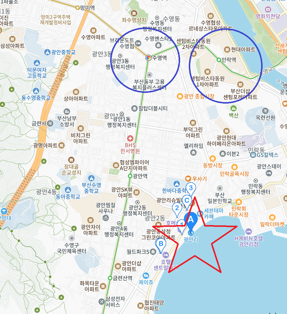 부산불꽃축제-주차장