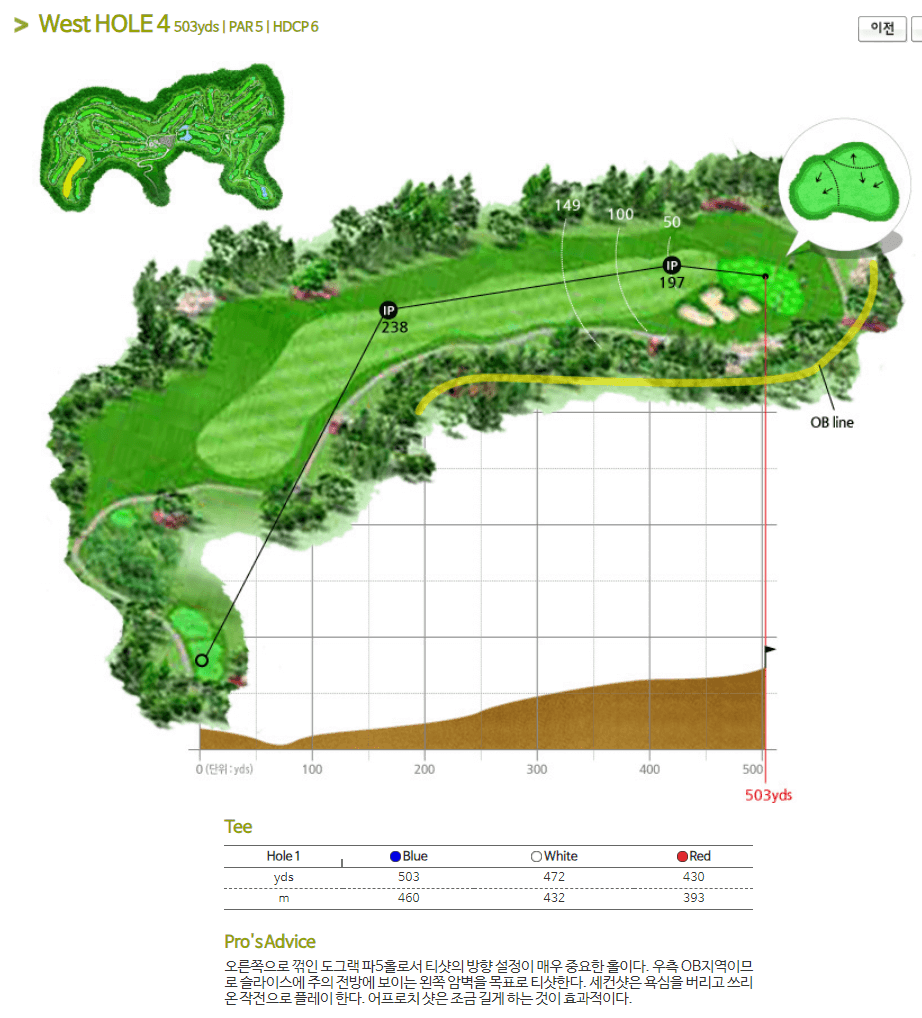 안성베네스트 골프클럽 서코스 4