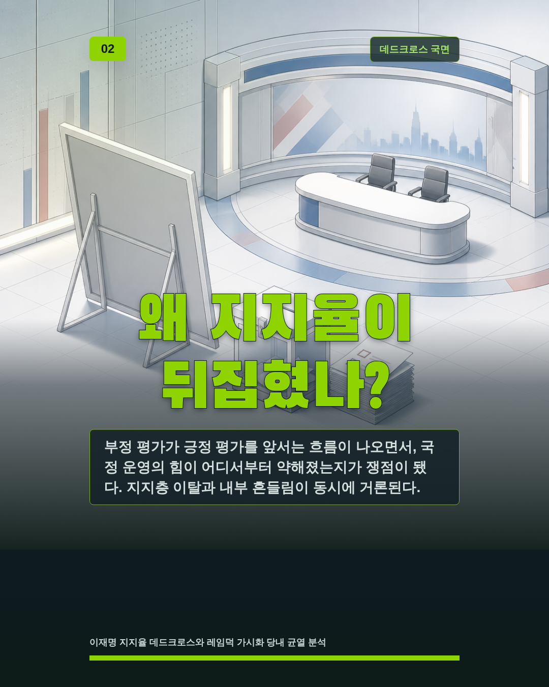 왜 지지율이 뒤집혔나?