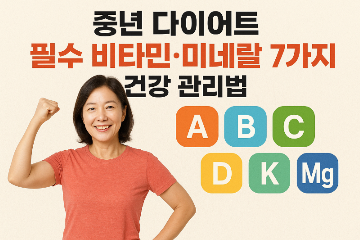 필수비타민 미네랄7가지 건강관리법