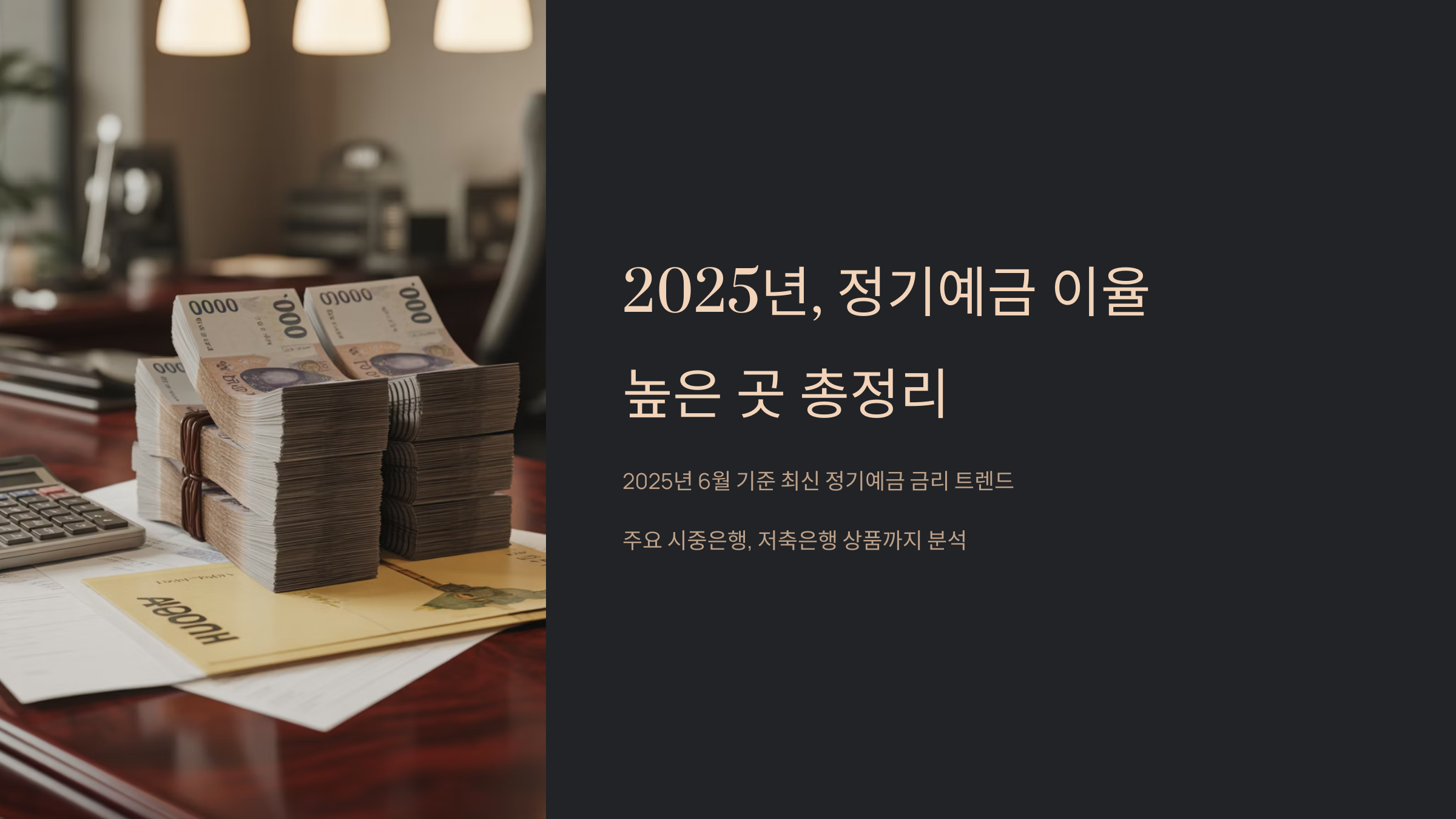 정기예금 이율 높은 곳