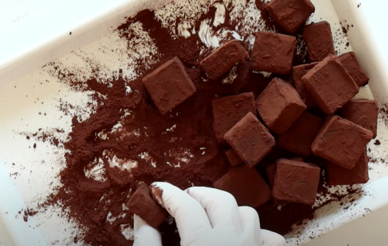 발란타인데이 초콜릿 만들기 - 생초콜렛 완성하기 및 포장