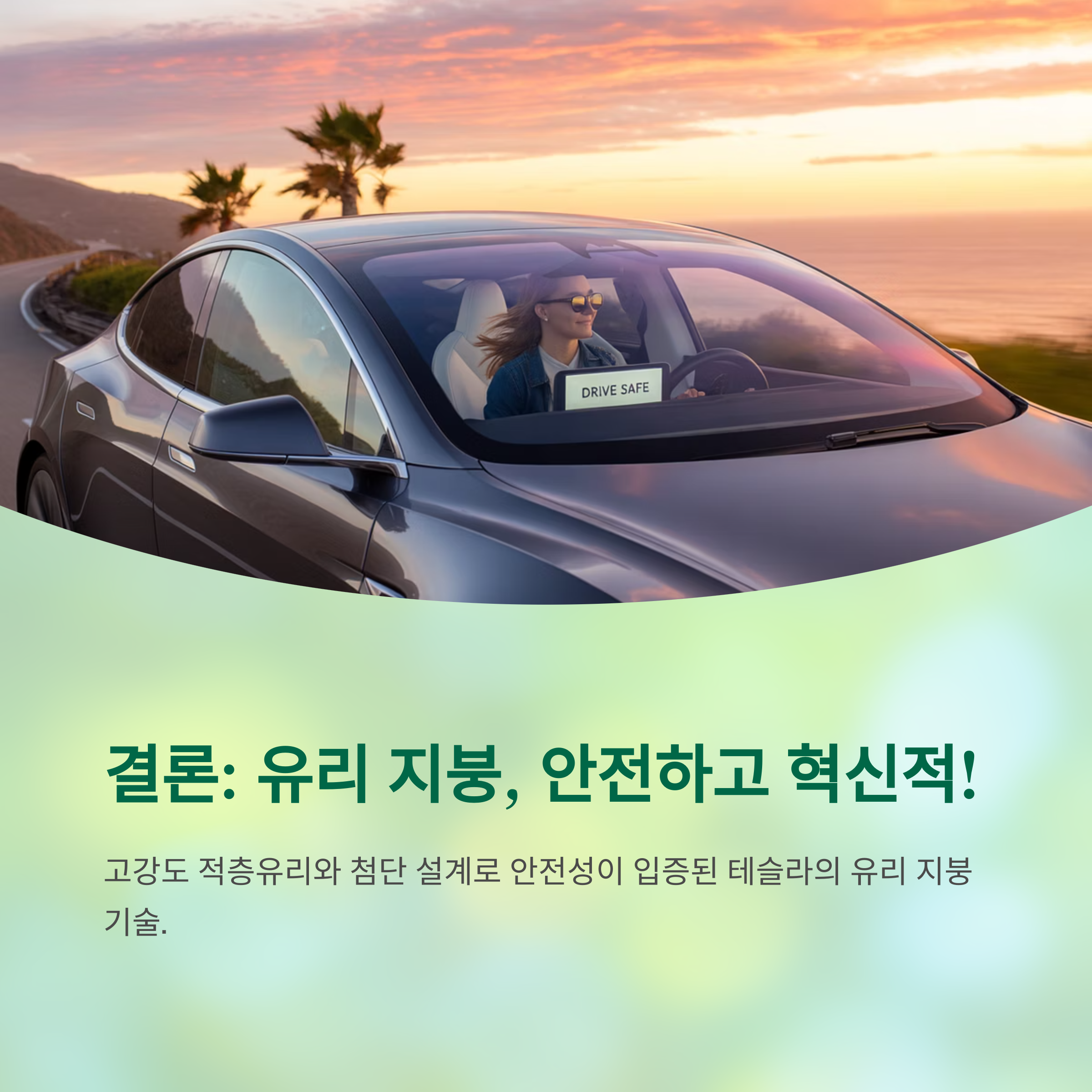 테슬라 유리 지붕 걱정보단 믿음