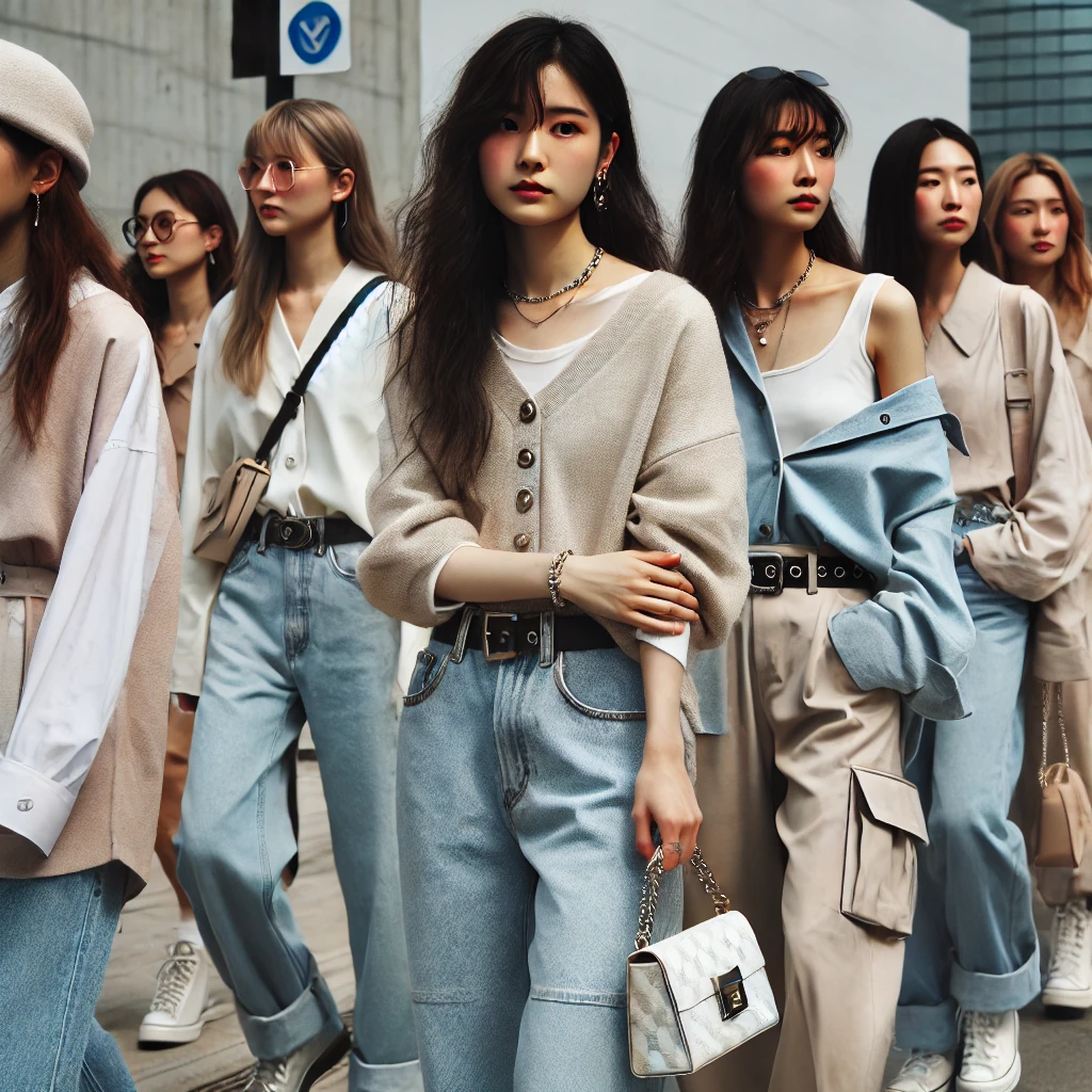 한국 여성 패션 관련 사진