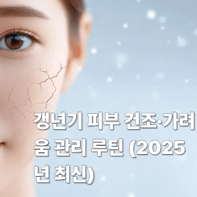 갱년기 피부 건조·가려움 관리 루틴 (2025년 최신)