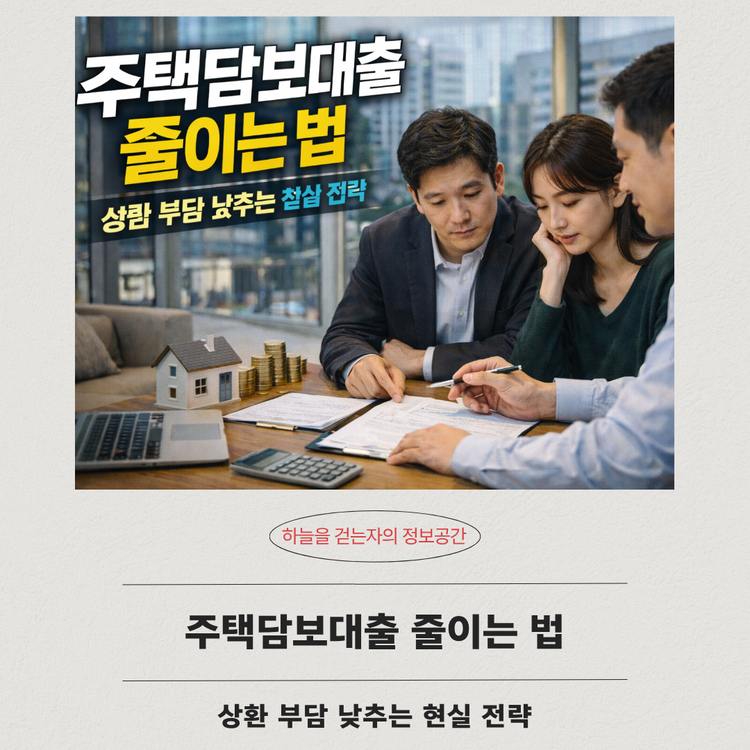 주택담보대출 줄이는 법, 상환 부담 낮추는 현실 전략