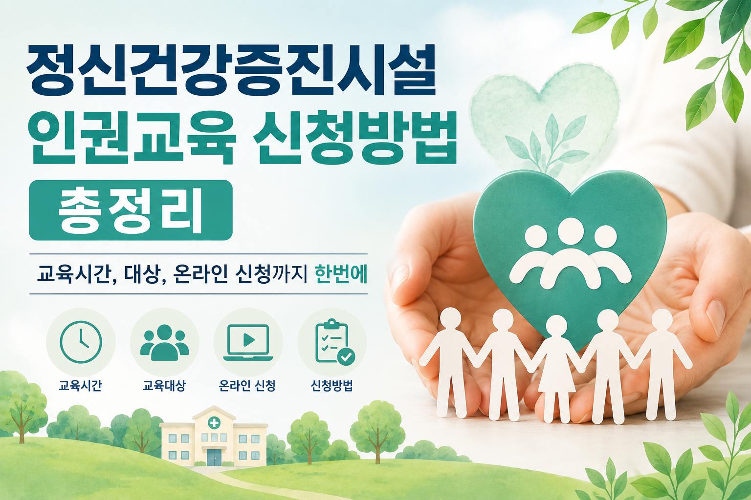 정신건강증진시설 인권교육 신청방법 총정리｜교육시간, 대상, 온라인 신청까지 한번에 관련 사진