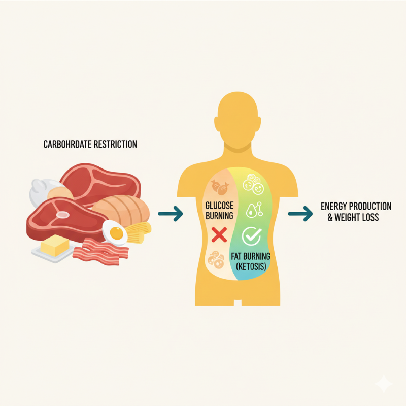 극단적 저탄수화물, 카니보어 식단의 핵심 원리 - 케토시스 유도