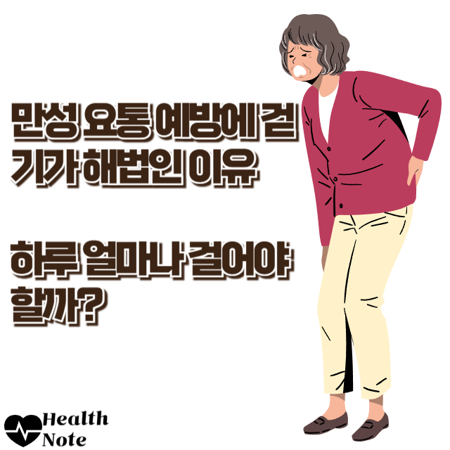 만성 요통 예방에 걷기가 해법인 이유 하루 얼마나 걸어야 할까