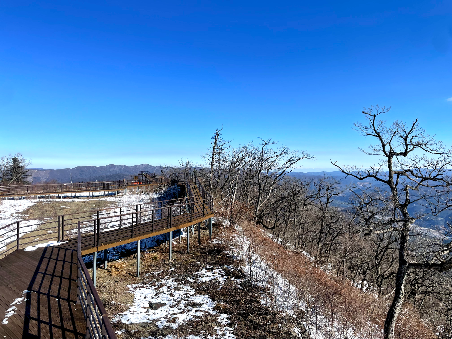 가리왕산 케이블카 체험여행안내 : 가리왕산 전망대 데크탑방