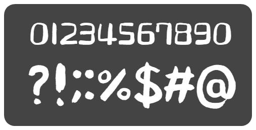 정성아리랑혼체 숫자와 기호
