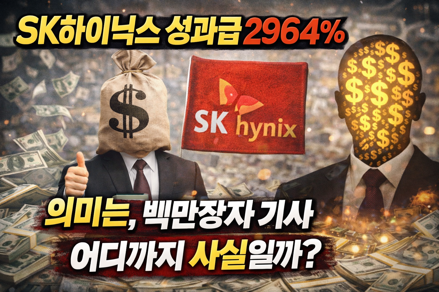 SK하이닉스 성과급 2964% 의미는, 백만장자 기사 어디까지 사실일까