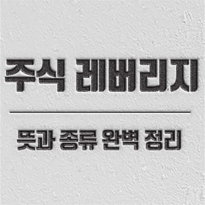 주식 레버리지 종류 및 뜻 소개하는 컨텐츠입니다.