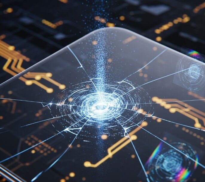 Development of Transparent Display of Self-Healing Nanomaterials