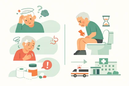 노인에게 나타나는 변비 증상과 헷갈리기 쉬운 신호8