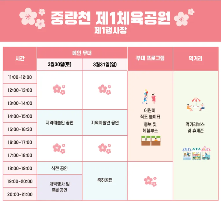 동대문구 봄꽃 축제 꽃피우리 프로그램 1