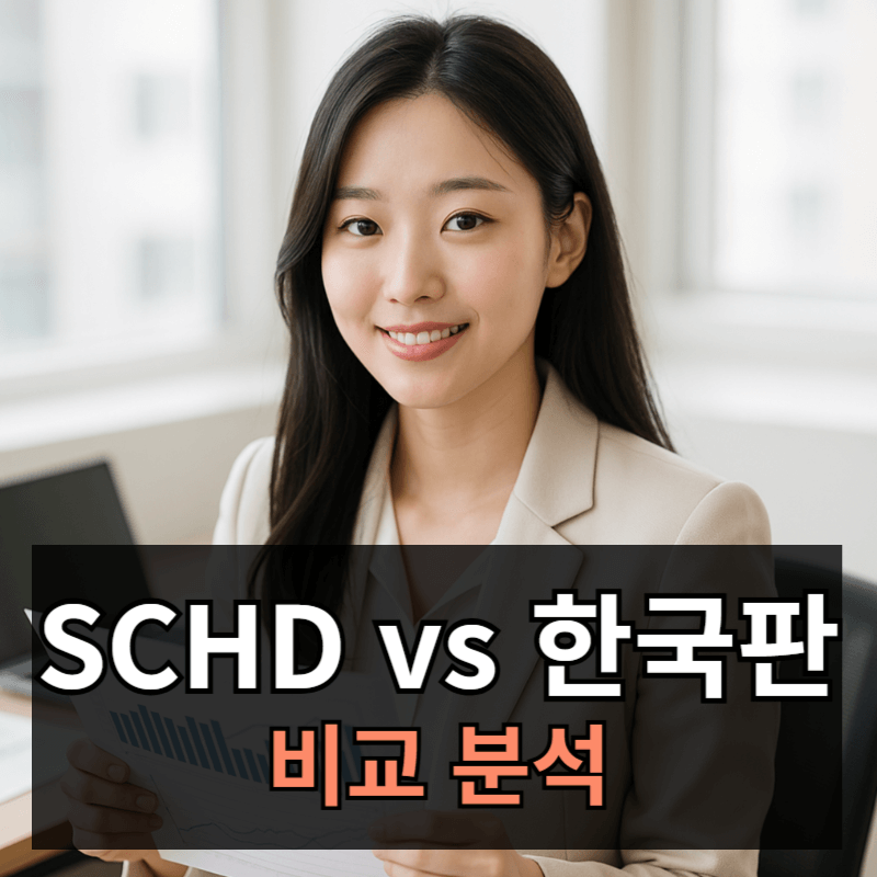 SCHD vs K-SCHD(국내 상장형 한국판 SCHD) 수익률 비교ㅣSCHD가 수익률이 좋은 이유