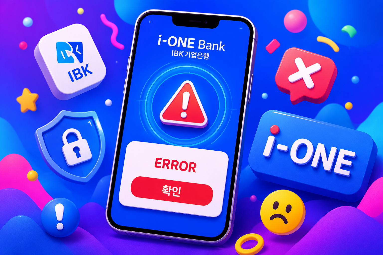 IBK기업은행 아이원뱅크 오류 해결방법 총정리 무한로딩 지문인식 안됨 원인