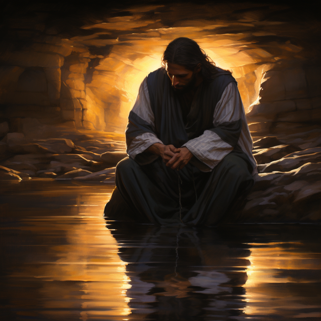 죄를 범했을 때 주님을 바라는 장면, Lord, 주님