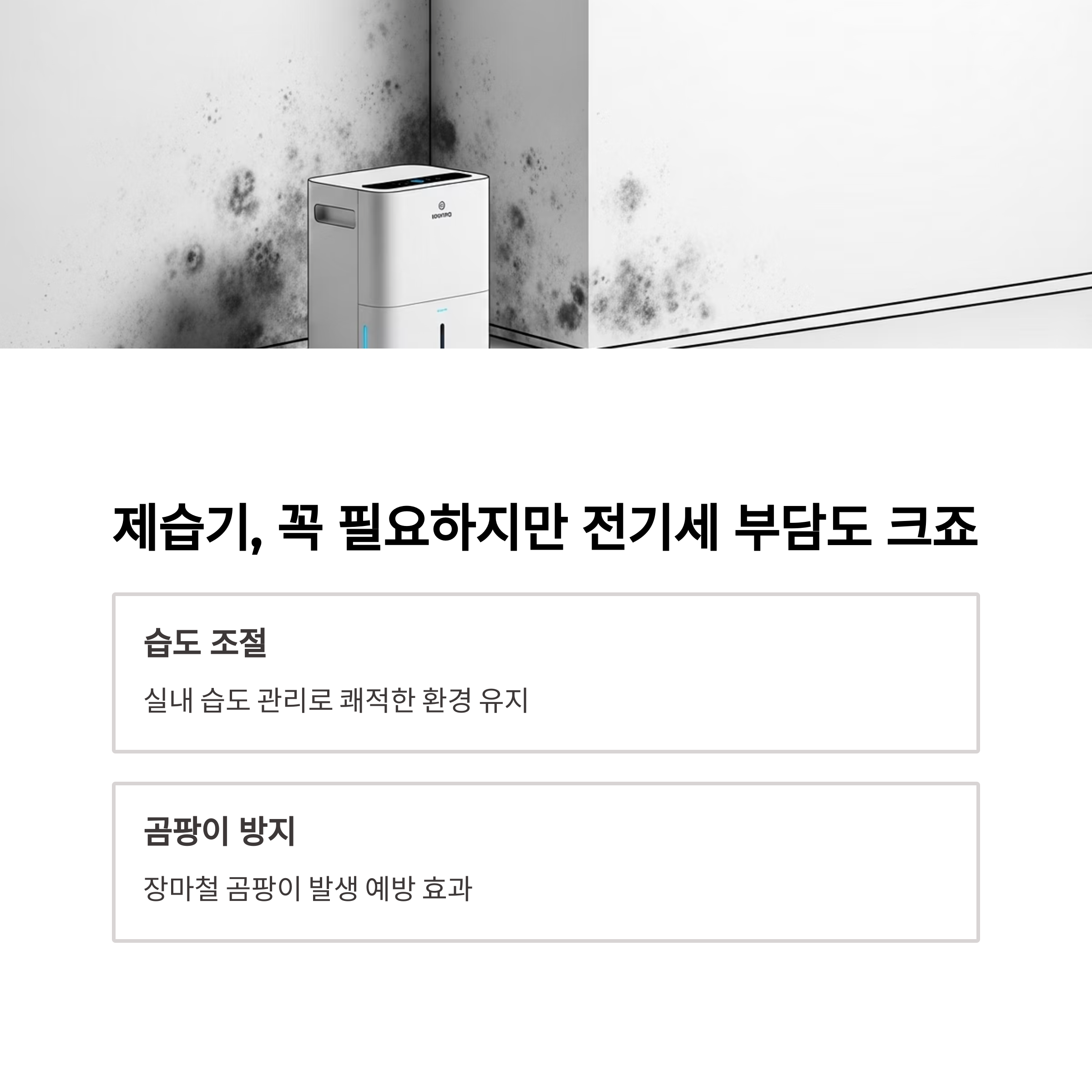 제습기, 꼭 필요하지만 전기세 부담도 크죠