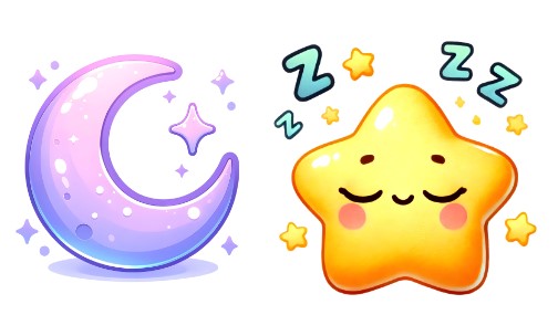달, 별 캐릭터