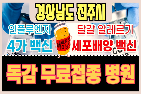 진주시 독감 무료접종 병원