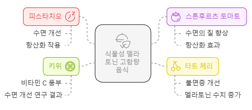 식물성 멜라토닌 고함량 음식