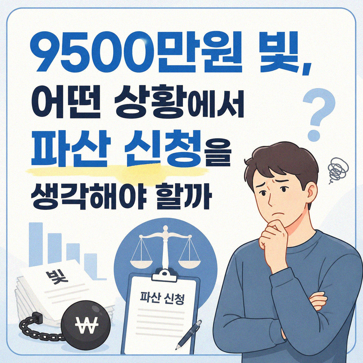 빚 9500만원, 이럴 때 파산 신청 고려해볼까