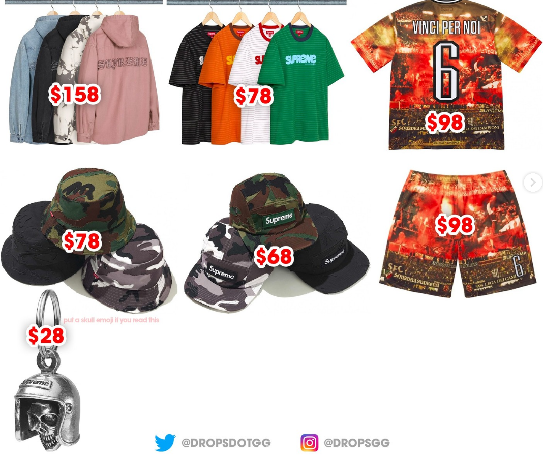 슈프림 Supreme 25 SS 19주차 드랍리스트