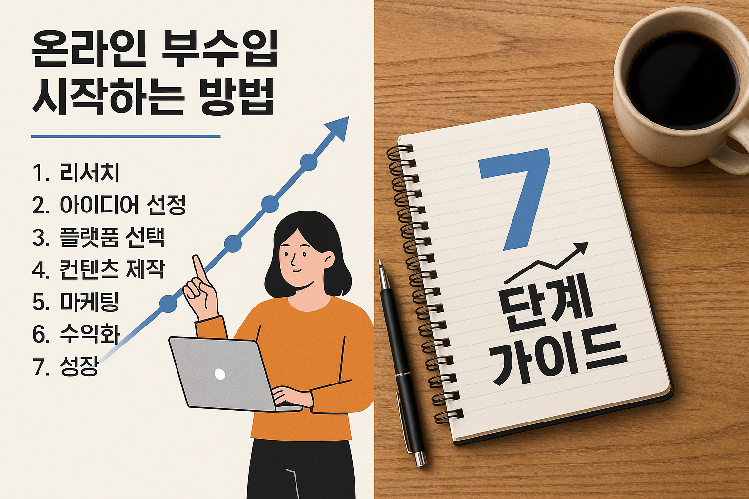 온라인 부수입 시작하는 방법