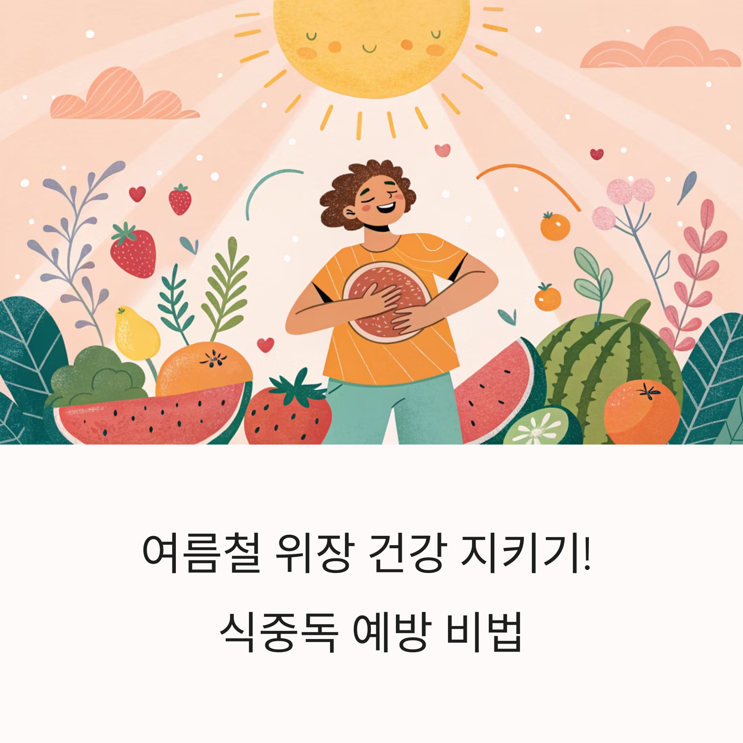 여름철 위장 질환 걱정 뚝! 건강 지키는 식습관 전략 대공개