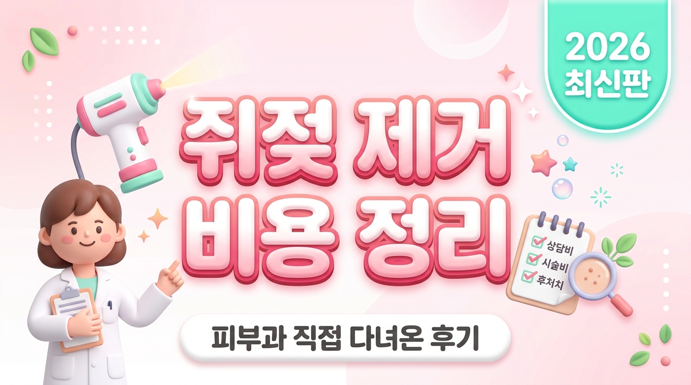 쥐젓 제거 비용 총정리