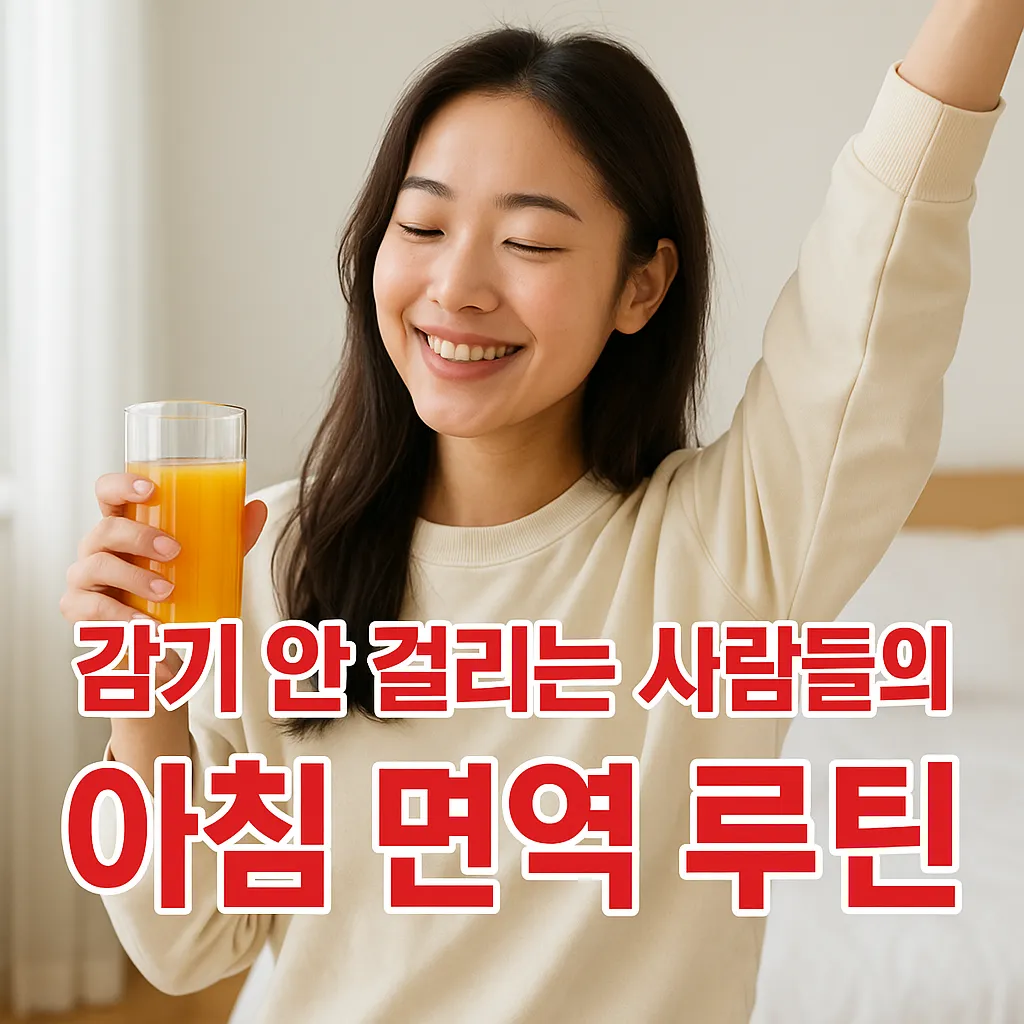 감기 안 걸리는 사람들의 아침 면역 루틴