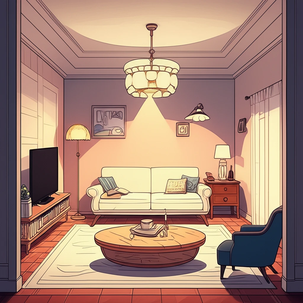 거실 분위기 마스터하기: 색온도, 조..