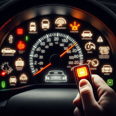 계기판 속 다양한 차량 정보 표시