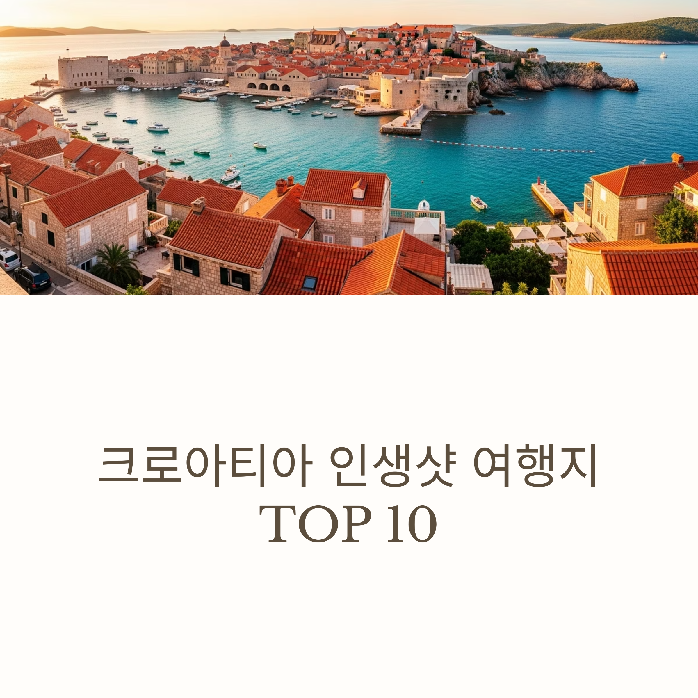 크로아티아 인생샷 여행지 TOP10