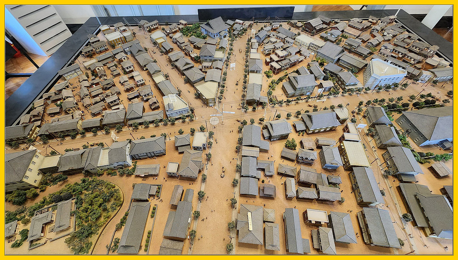 목포시가지 오거리 주변 모형물