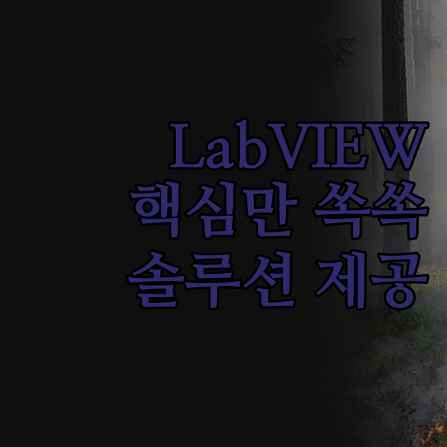 더 이상 헤매지 마세요! LabVIE