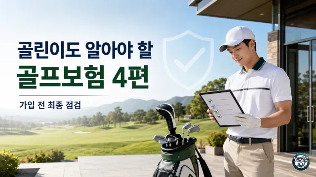 골프보험 가입 전 최종 체크리스트를 확인하는 골린이
