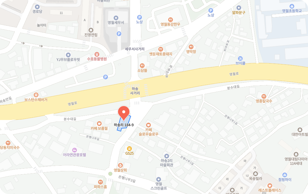 상동막국수지도사진