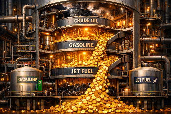 역대급 정제마진 기록에 따른 국내 정유사들의 수익 구조 개선.