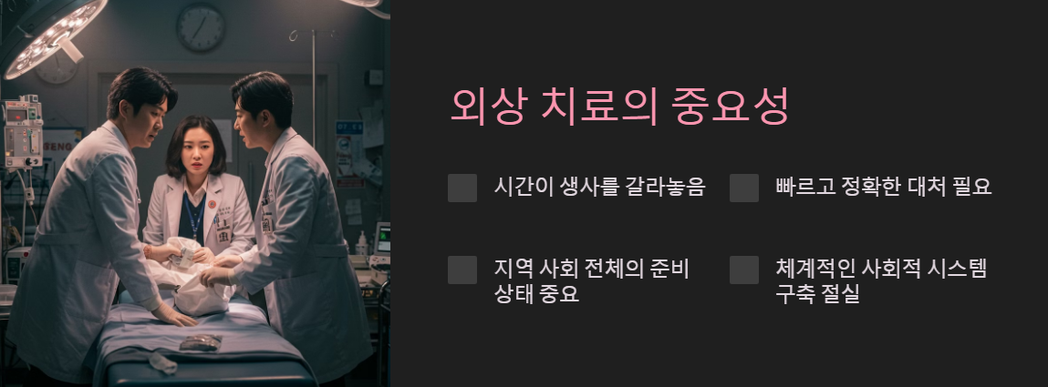 외상 치료의 중요성: 삶과 죽음을 가르는 순간