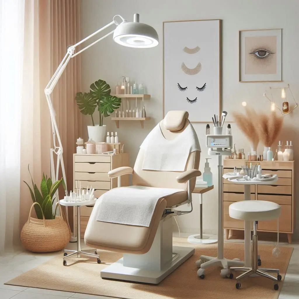 피부,체형관리 샵 배경